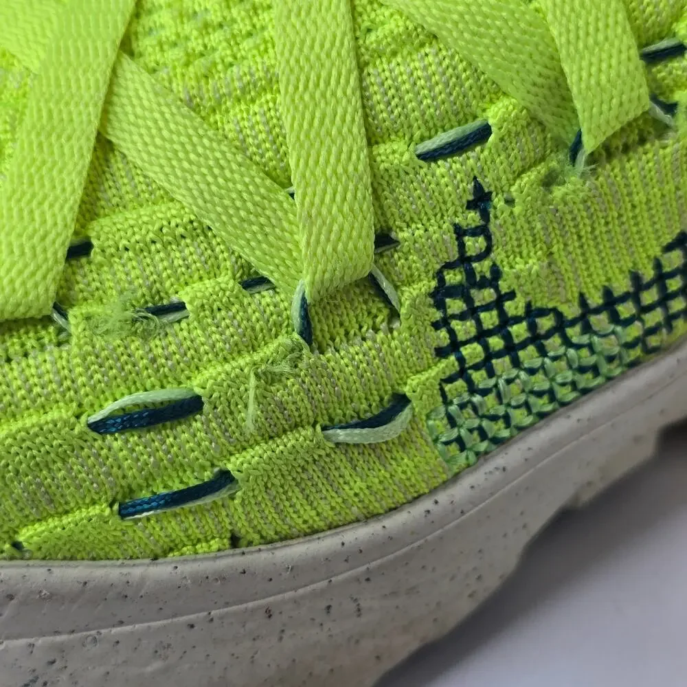Nike Space‎ Hippie 04 Lemon Twist Sneakers Neon Yellow Kicks Women's Size 7 Cool
